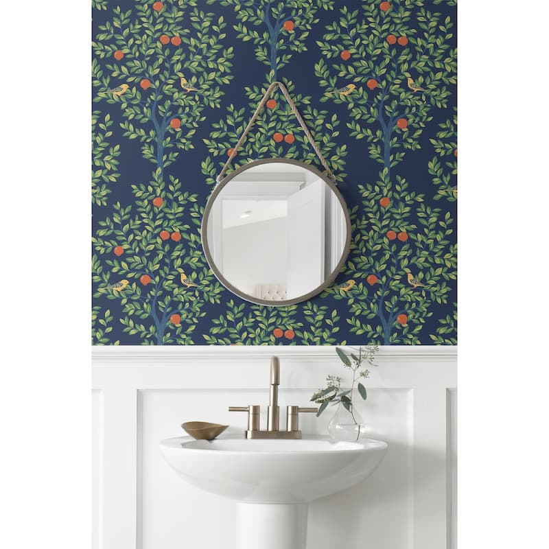 NextWall Fruit Tree Peel and Stick Wallpaper