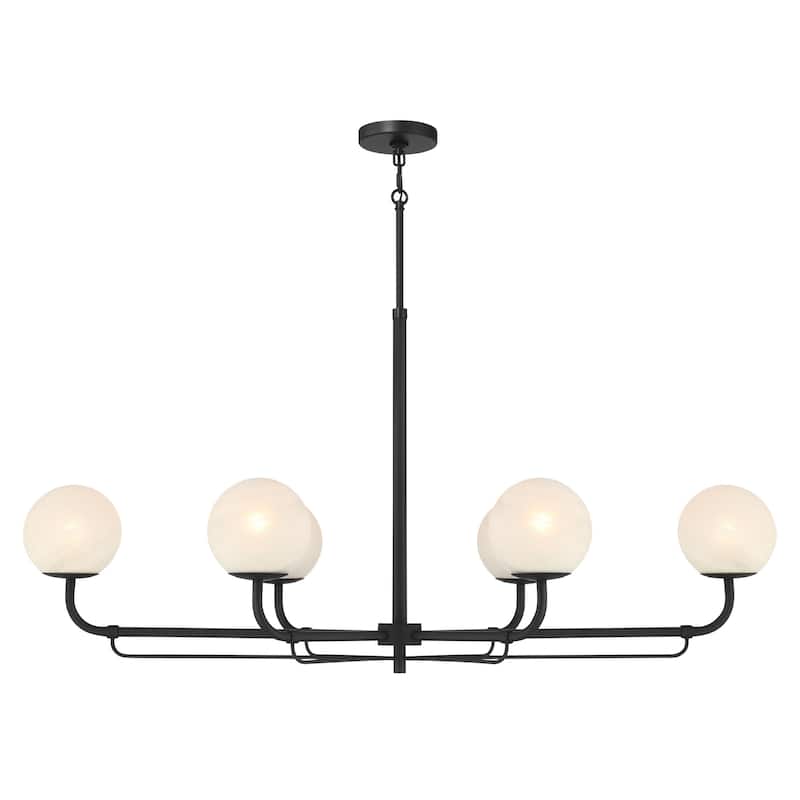Minka Lavery 3796 Whitehall 6 Light 46" Long Linear Chandelier