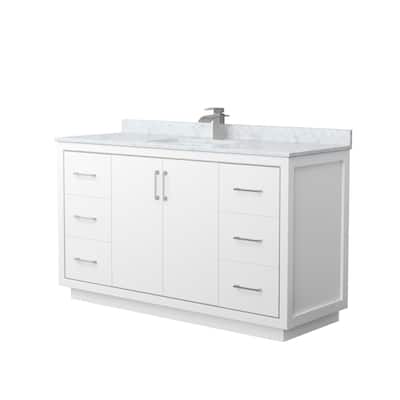 Wyndham Collection WCF1111-60S-NAT-MXX Icon 60" Free Standing Single
