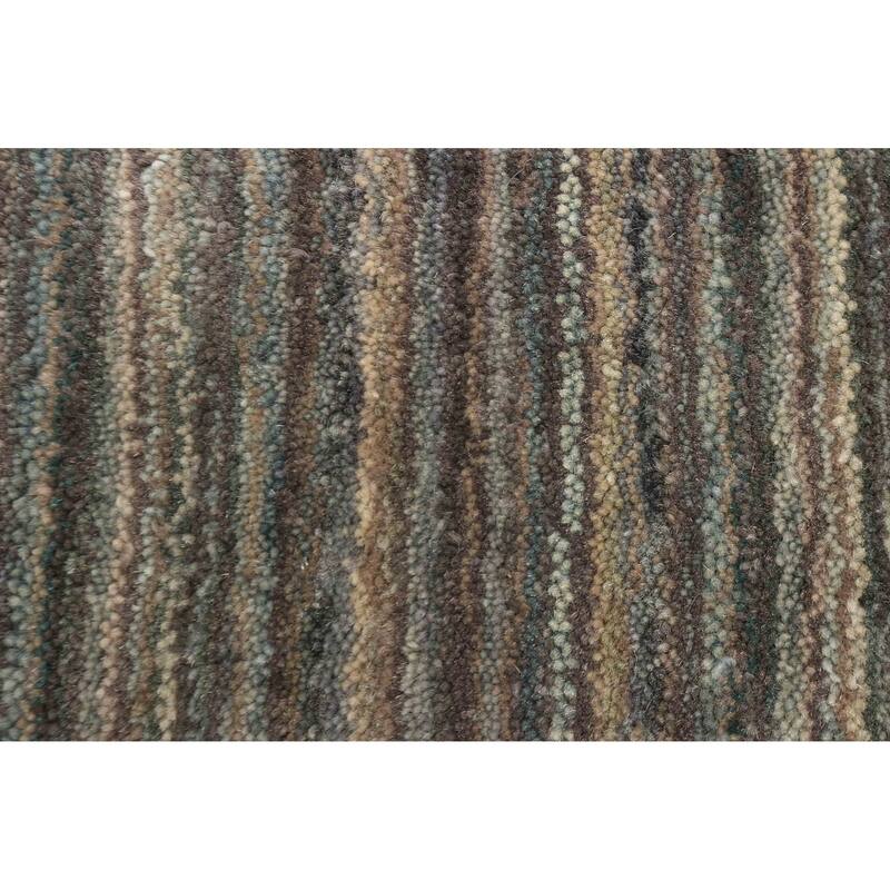 ECARPETGALLERY Hand Loomed Kashkuli Gabbeh Grey Wool Rug - 4'0 x 5'8