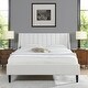 preview thumbnail 168 of 202, Aspen Mid-Century Modern Performance Fabric Low Profile Upholstered Platform Bed