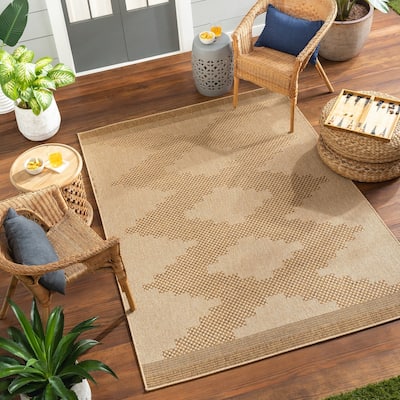 Livabliss Pismo Indoor/ Outdoor Boho Diamond Area Rug