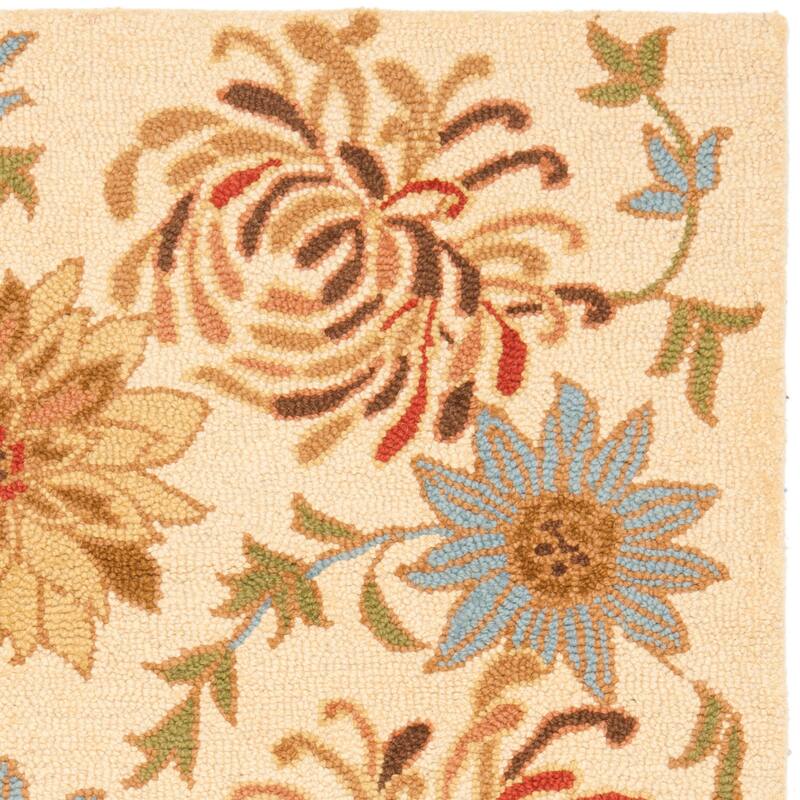 SAFAVIEH Handmade Blossom Arminda Modern Floral Wool Rug