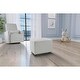 preview thumbnail 11 of 15, Evolur Holland Upholstered Ottoman in Thunder, Foot Rest Stool for Nursing Moms