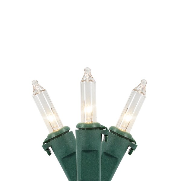 Northlight 100 Count Clear Mini Christmas Light Set 20.25ft Green Wire