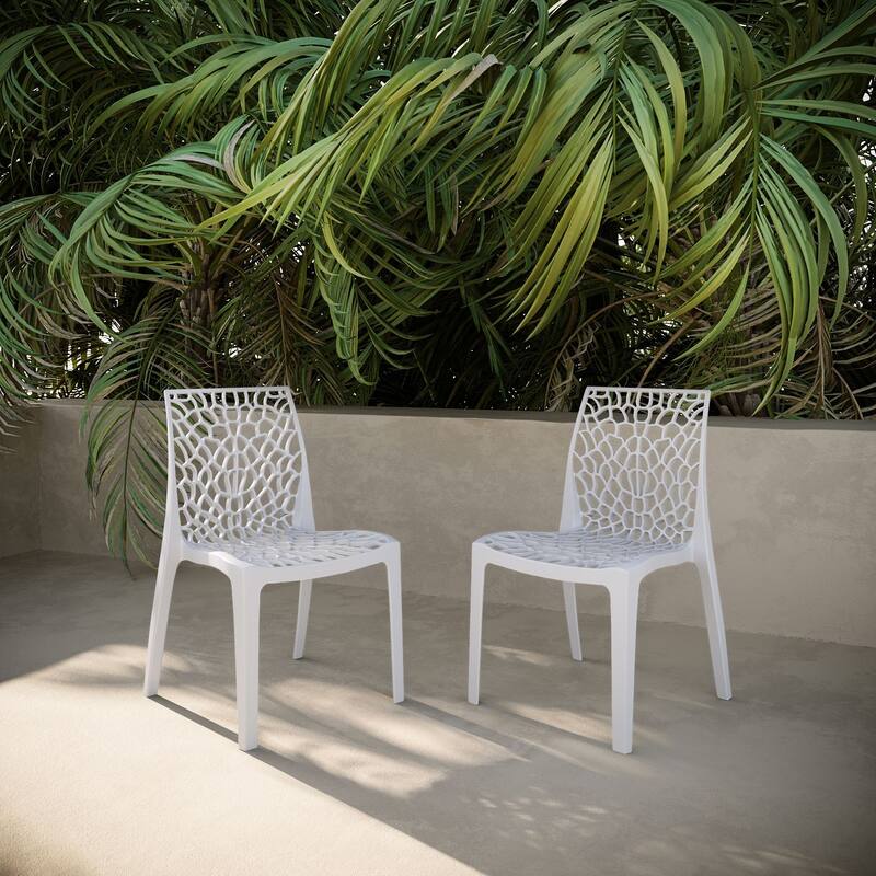 Lyra Square Table and Karissa Patio Chairs 3-Piece Outdoor Lounge Set