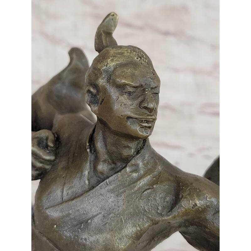 Japanese Samurai Warrior Archer W/ Bow - Bronze Statue Sculpture Figure By Kamiko