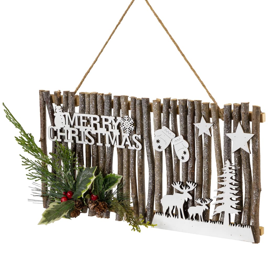 16" Rustic "Merry Christmas" Wall Sign