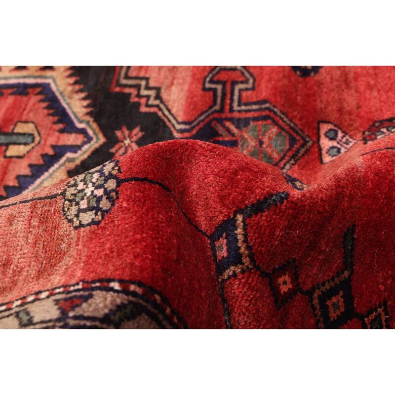 ECARPETGALLERY Hand-knotted Melis Vintage Dark Copper Wool Rug - 3'11 x 7'5