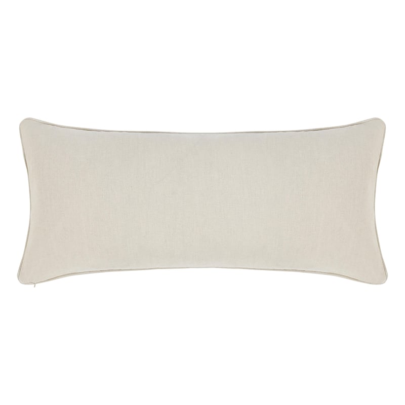Villa by Classic Home Mantra 16"x36" Blue Cotton Throw Pillow