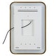 preview thumbnail 11 of 9, Uttermost Crofton Lighted Brass Vanity Mirror - 22.25"x 32.25"