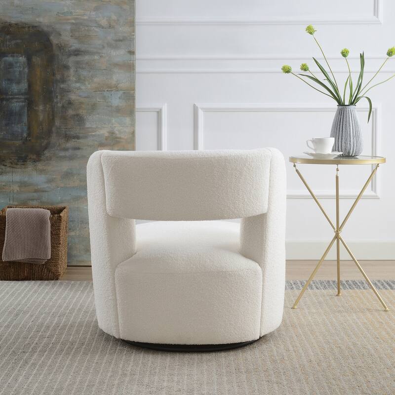 GDFStudio- Marcus Barrel Swivel Chair