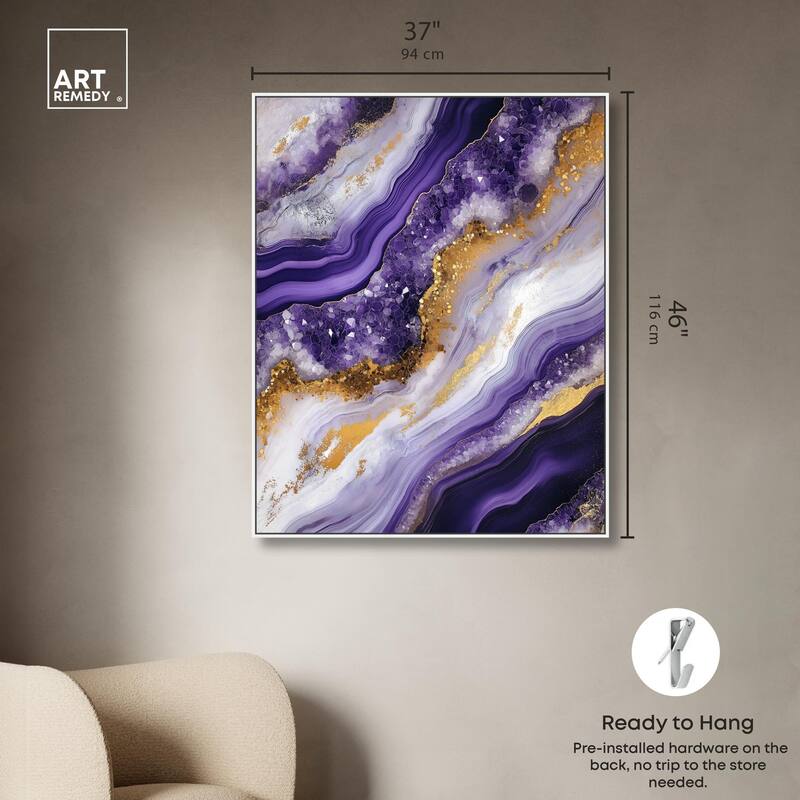 Gemstone Labyrinth I Canvas by Art Remedy