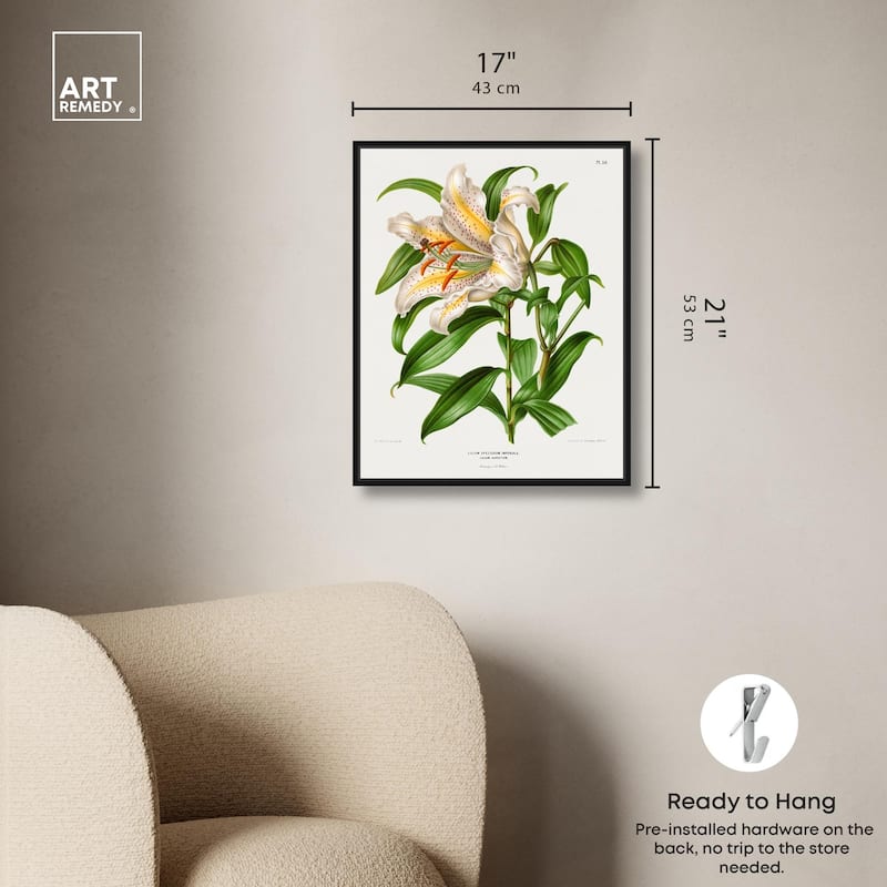 Lilium Speciosum Imperiale Canvas by Art Remedy