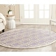 preview thumbnail 10 of 187, SAFAVIEH Handmade Cambridge Loretto Modern Moroccan Wool Rug 6' x 6' Round - Lavender/Ivory