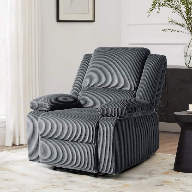 Corduroy Adjustable Recliner Chair Sofa for Living Room