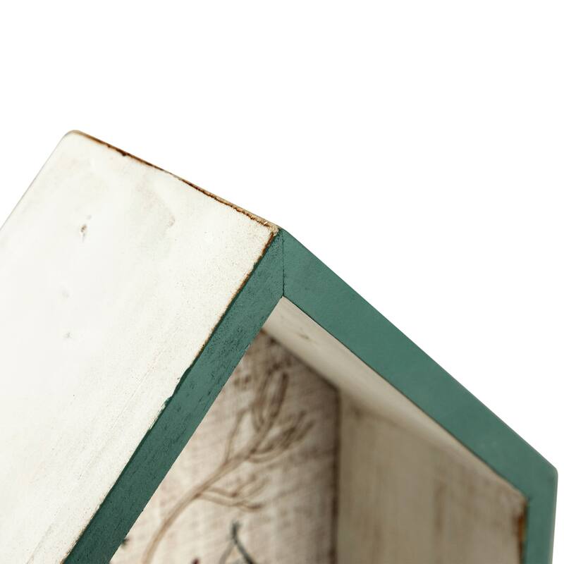 11.75" Green Merry Christmas 3-D House Wall Sign