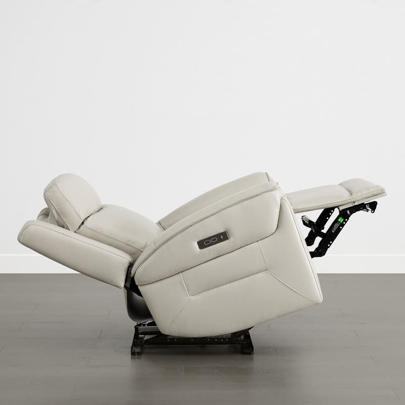 Spruce & Spring Dual Motors Genuine Leather Zero Gravity Recliner with Power Headrest