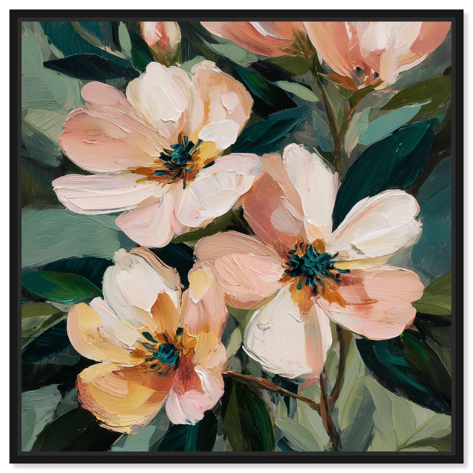 Blush Blooms III Floral Wall Decor Canvas Print by Art Remedy