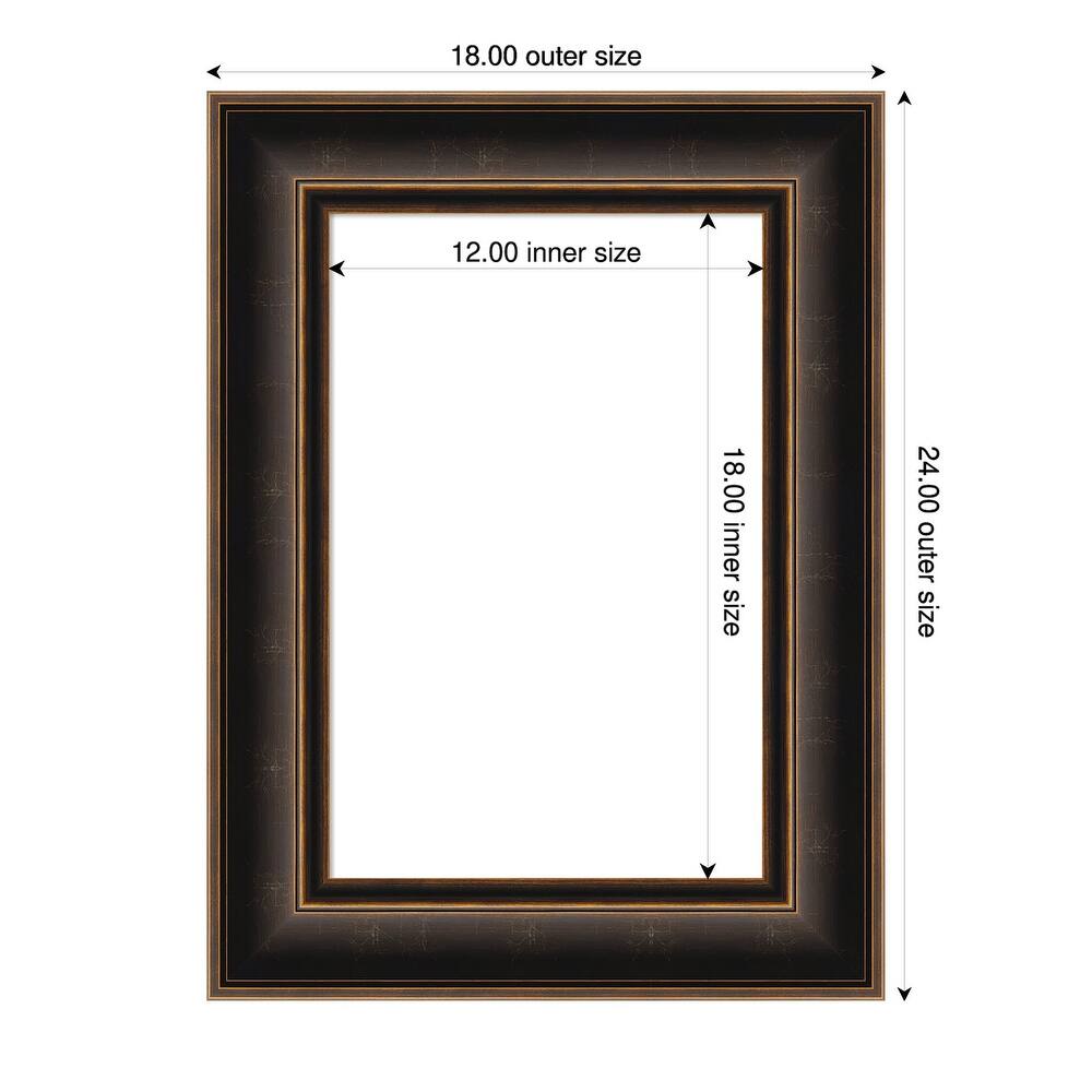Amanti Art Villa Oil Rubbed Bronze Framed Dry Erase Magnetic Board