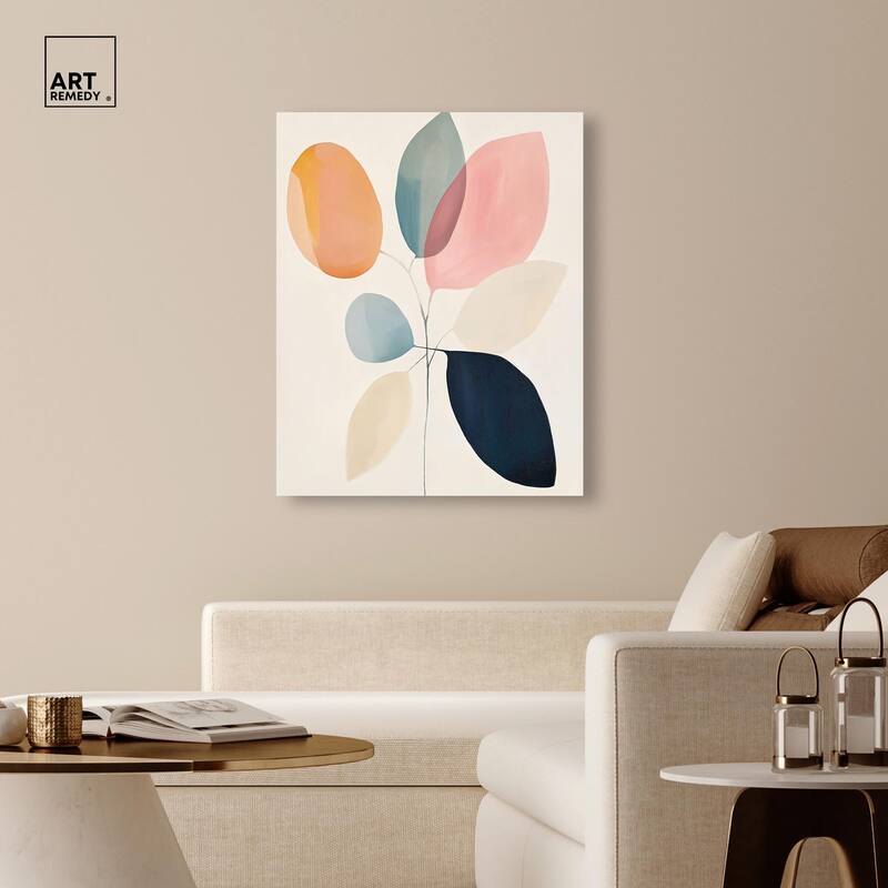 Soft Edge Foliage Canvas by Art Remedy, Gallery Wrapped