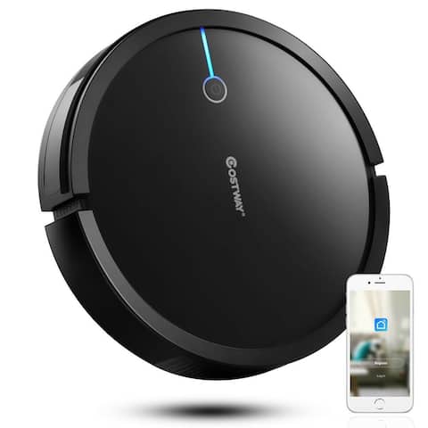 Costway Robot Vacuum Cleaner Self-Charge App Voice Control Filter