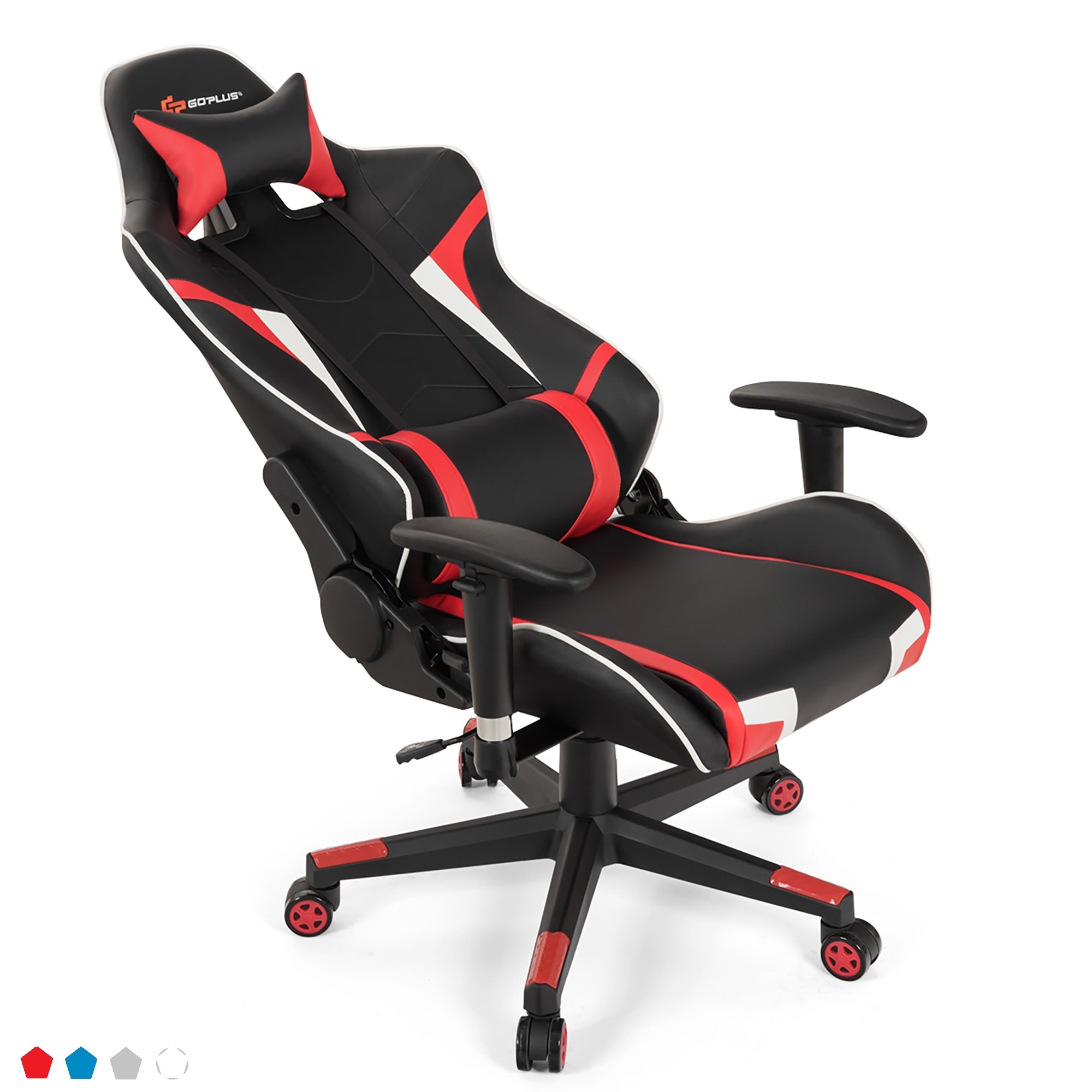 Goplus Massage Gaming Chair Reclining Swivel Racing Office Chair Bed Bath Beyond 31784585