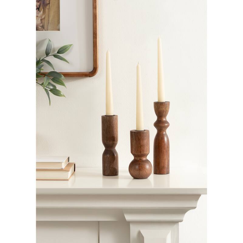 Kate and Laurel Pico Taper Candle Holder Set