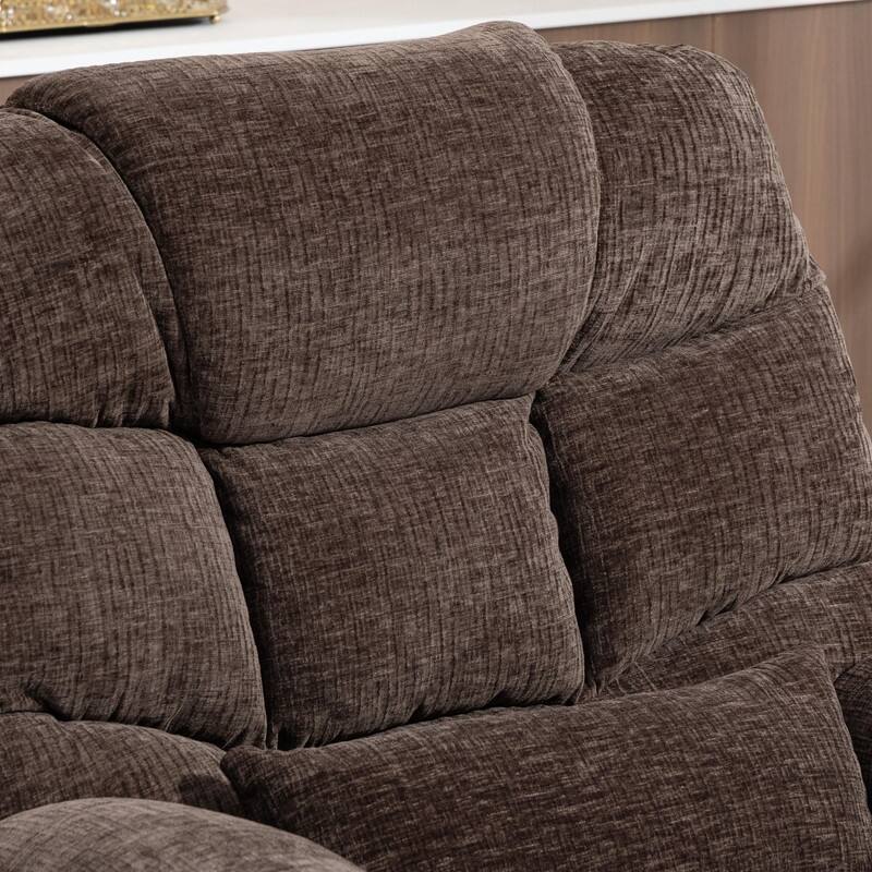 Luxuriant Overstuffed Power Lift Recliner with Dual Motors,Wireless Charging,Lumber Pillow,USB/Type C Charging
