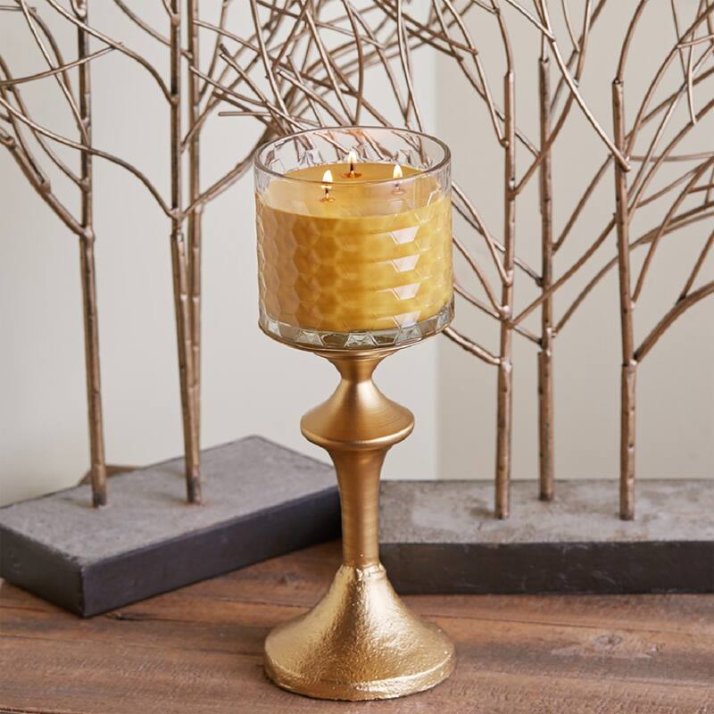 Root Bourbon Pear Scented 3-Wick Signature Honeycomb Jar