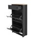 preview thumbnail 15 of 17, Merax Wood Grain Pattern Top Shoe Storage Solution with Adjustable Panel