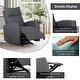 preview thumbnail 13 of 11, Fabric Rocker Recliner Chair Steel Glider Recliner Living Room Sofa