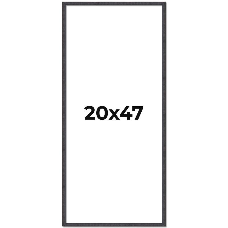 20x47 Frame Brown Solid Wood Picture Frame - Complete Modern Photo