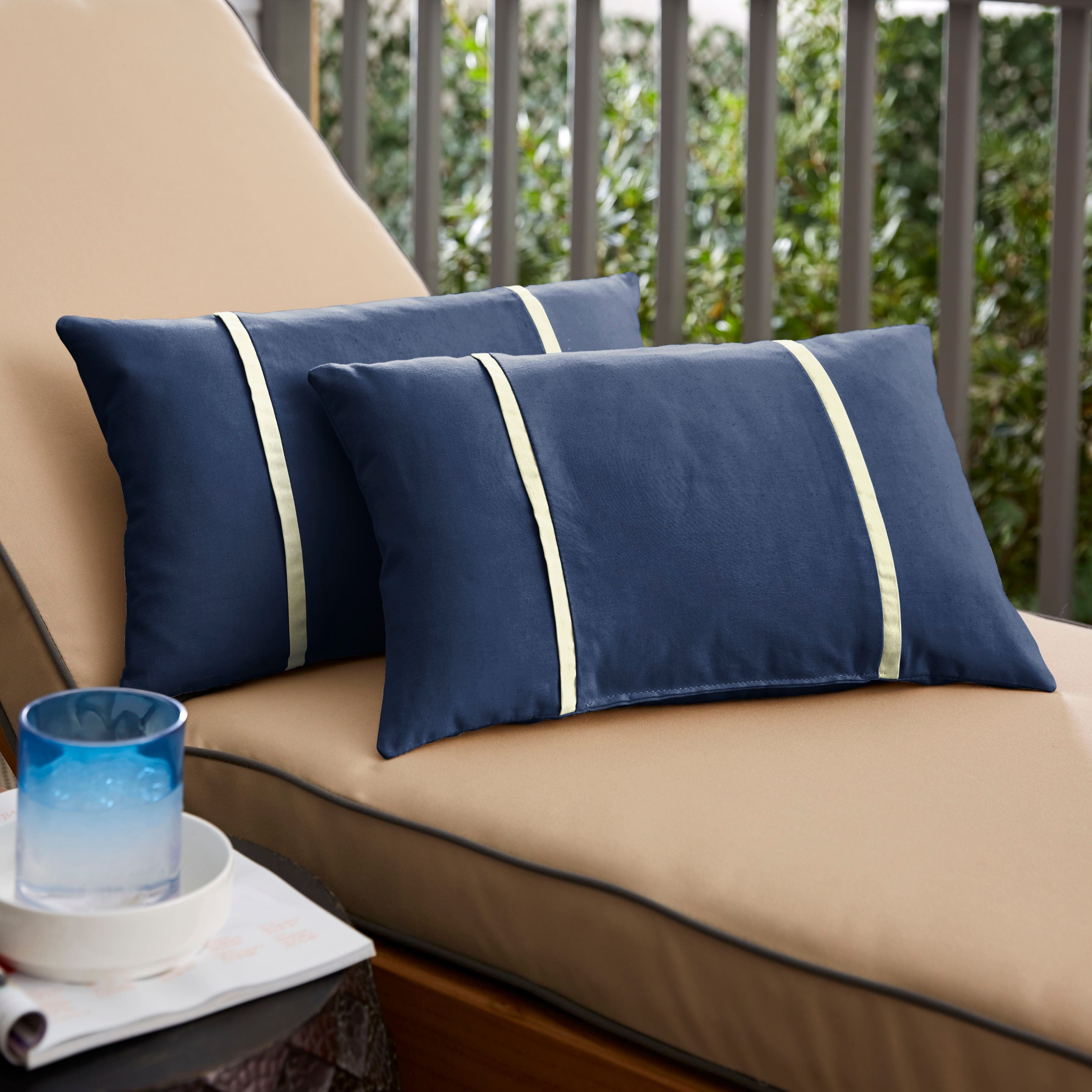 Option Sunbrella - Canvas Navy/Canvas Natural
