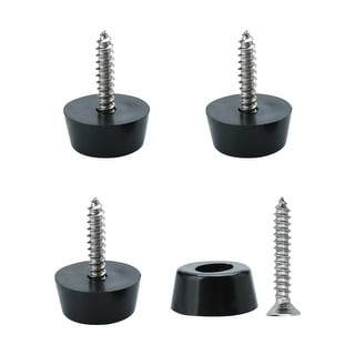 4pcs Rubber Feet Bumper Floor Desk Protector Leg Pad with Screws