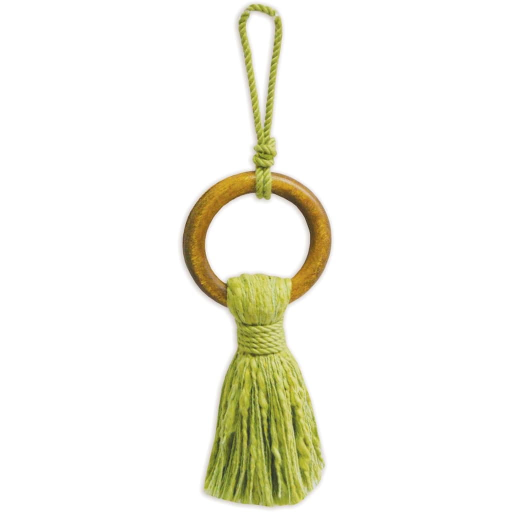 Green Tassel Ornament -Set of 6
