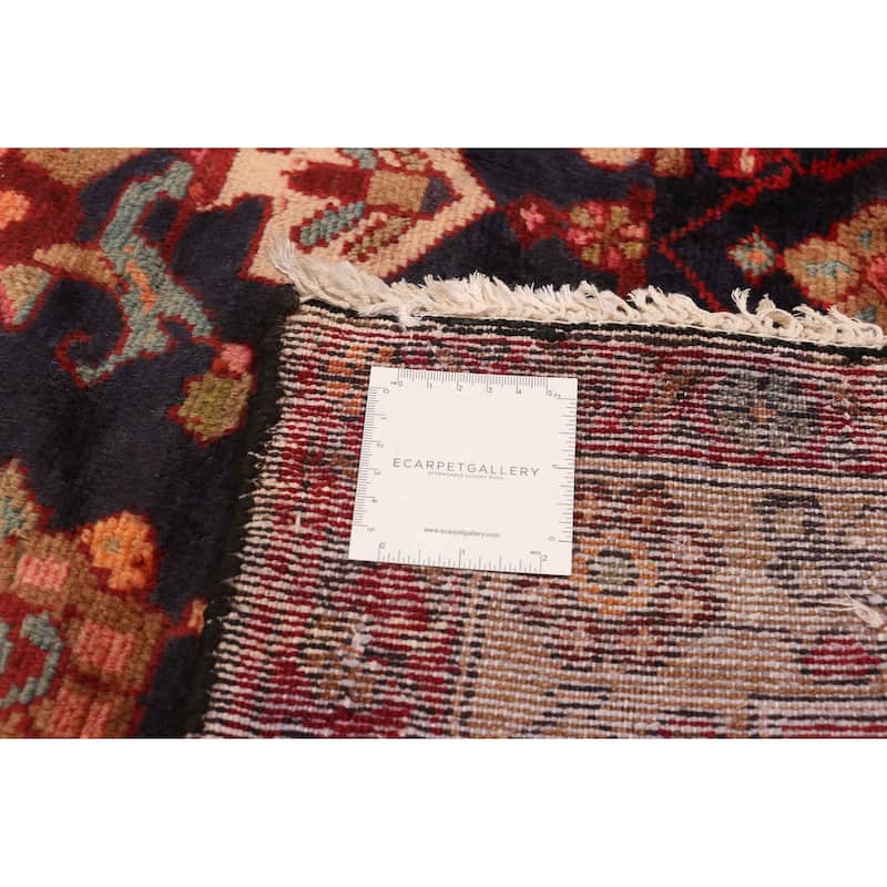 ECARPETGALLERY Hand-knotted Andelz Navy Wool Rug - 4'1 x 8'4