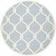 preview thumbnail 16 of 54, SAFAVIEH Handmade Cambridge Sinda Modern Moroccan Wool Rug 8' Round - Blue/Ivory - Round