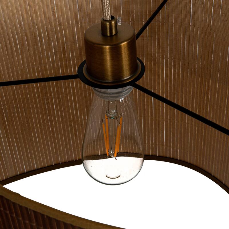 Circles of Harmony Bamboo Pendant Lamp