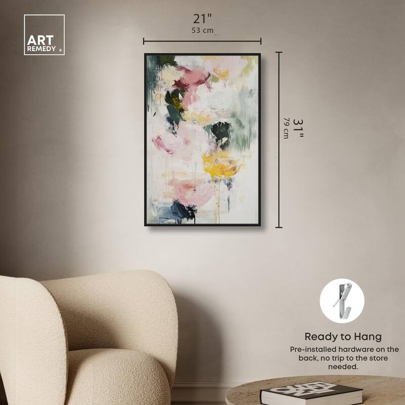 Dripping Colors II Canvas by Art Remedy
