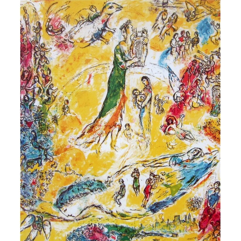 Marc CHAGALL Sorcerer of Music P/Signed Fine Art Litho Print 