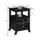 preview thumbnail 15 of 26, Convenience Concepts Melbourne 2 Drawer End Table with Shelf