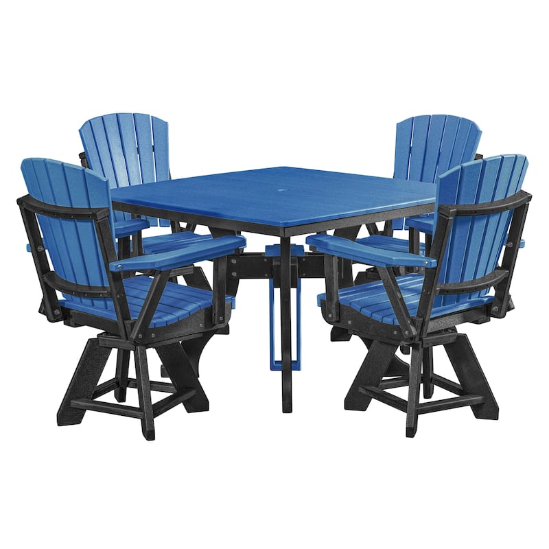American Furniture Classics Five Piece Square Dining Height Dining Set, Made in the USA - N/A