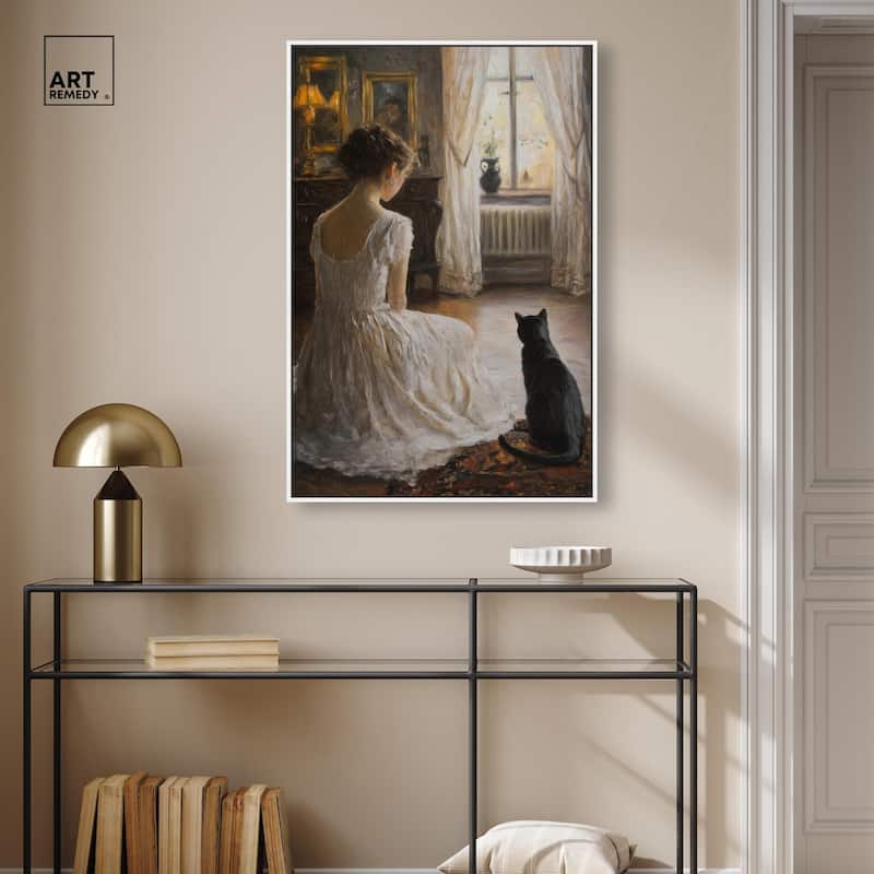 Her Faithful Companion Canvas by Art Remedy
