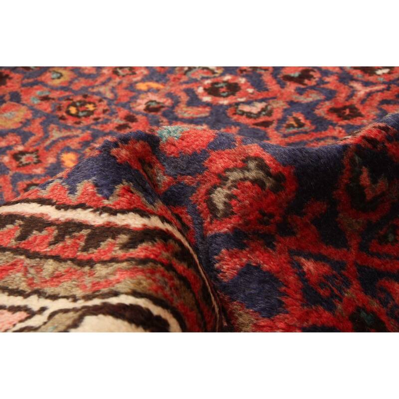 ECARPETGALLERY Hand-knotted Andelz Navy Wool Rug - 3'7 x 11'0