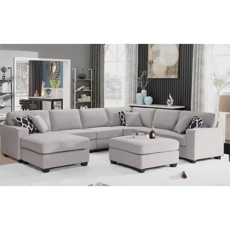 Flexible Combination Module Reversible Sectional Sofa - Grey