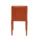 preview thumbnail 15 of 38, Porthos Home Fei Dining Chairs Set of 2, Bridle Leather and Steel