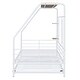 preview thumbnail 8 of 18, Metal Twin Size House-shaped Platform Bed Frame with Trundle and Shelf
