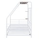 preview thumbnail 10 of 12, Twin Metal House Bed with Trundle, Sturdy Bedframe w/Built-in Shelf and Grid for Kids Bedroom, Dorm, No Box Spring Needed, White