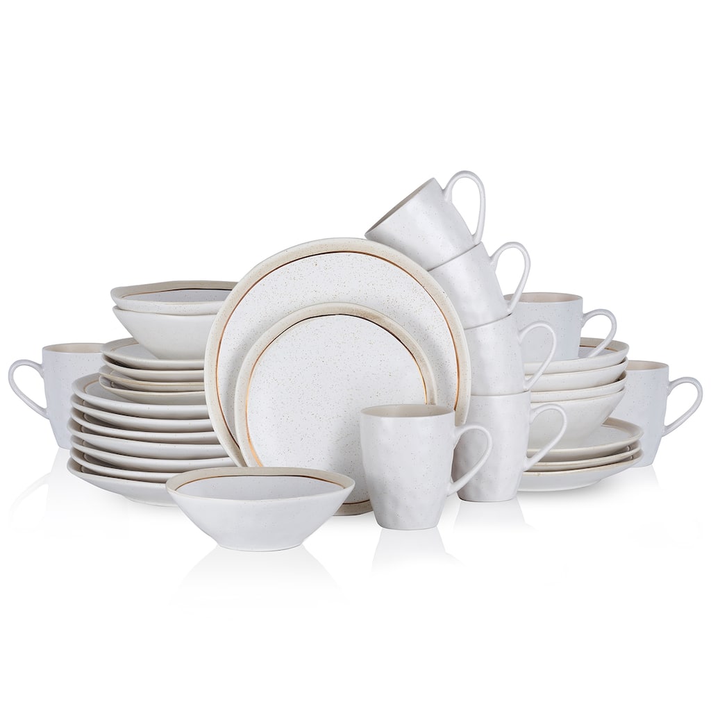 Stone Lain Clara Porcelain Dinnerware Set - 10.83 x 10.83
